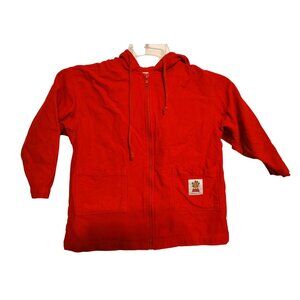 Hello Kitty Winkipinki Child's Size 8 Red Hooded Jacket Zip Front Winki Pinki